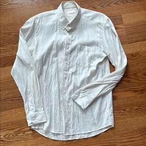 Saturdays Surf NYC Large White Cream Men's Shirt